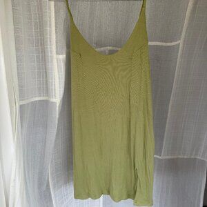 SKATIE Light Green Ribbed  Mini Dress Size Small